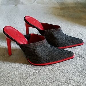 Vintage Chilis Denim Mules size 8 NWOT